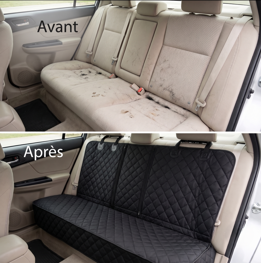 Housse de Protection Banquette Arrière pour Chien — Imperméable et Universelle